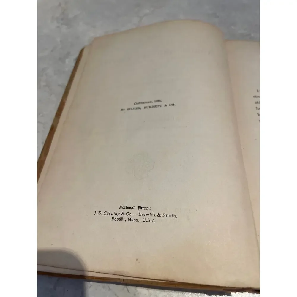 Antique 1894 Book 1 The World And Its People First Lessons Larkin Denton, LL.D